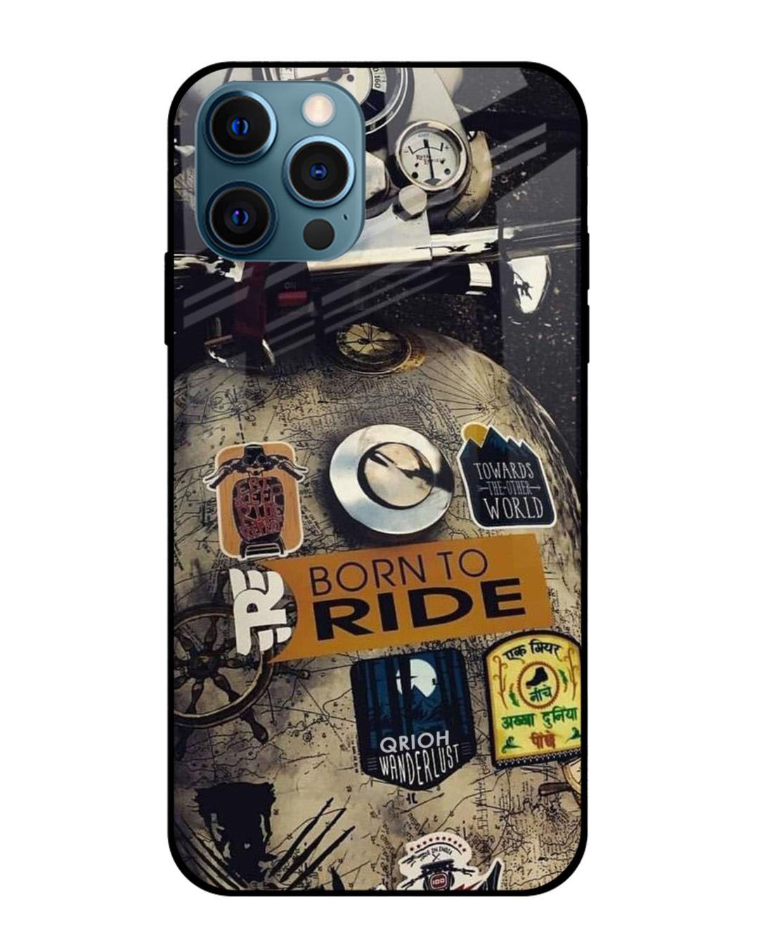 Buy Ride Mode On Premium Glass Case for Apple iPhone 12 Pro Max (Shock ...