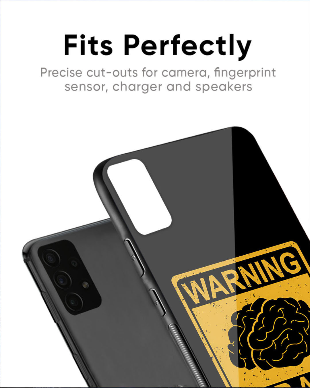 Shop Risk Of Brain Premium Glass Case for Oppo Reno11 5G(Shock Proof, Scratch Resistant)-Back