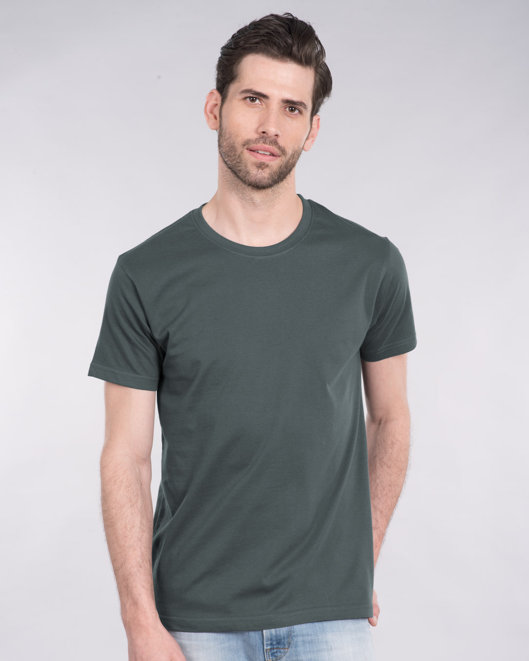 Shop Rock Back Print Half Sleeve T-Shirt-Back