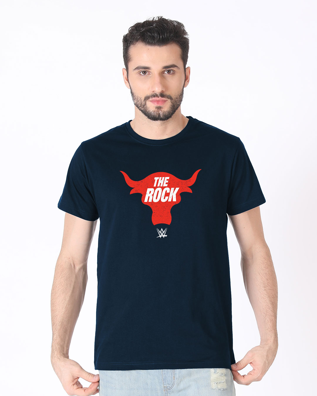 Shop Rock Bull Half Sleeve T-Shirt (WWEL)-Back