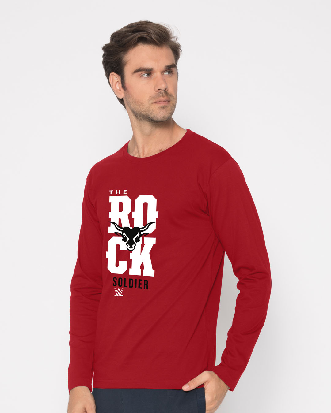 Shop Rock Soldier Full Sleeve T-Shirt (WWEL)-Back