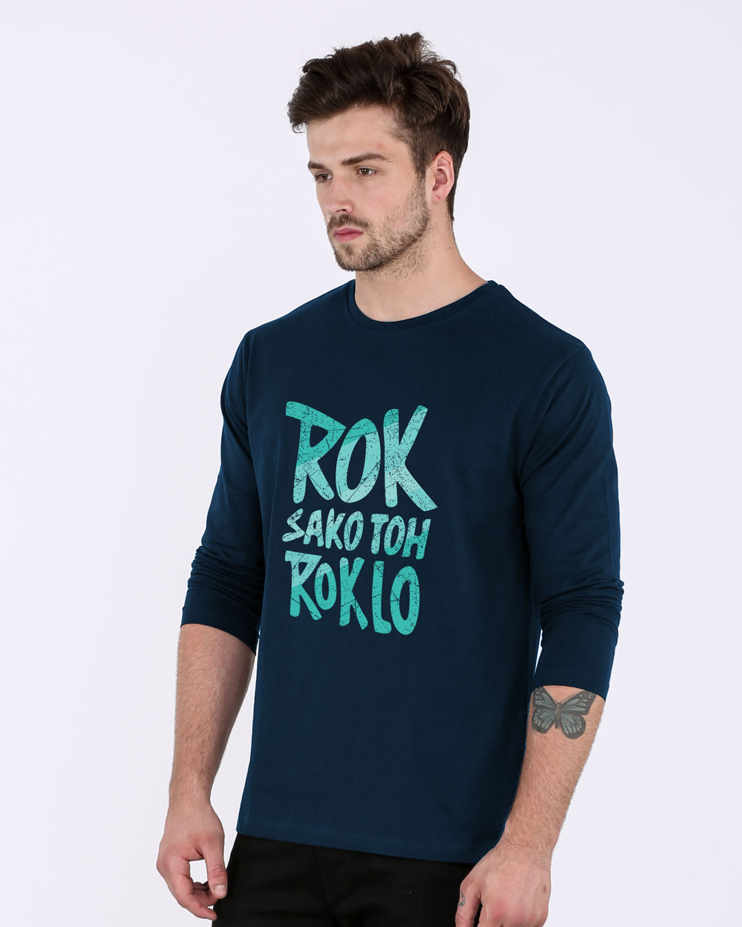 Shop Rok Sako Toh Rok Lo Full Sleeve T-Shirt-Back