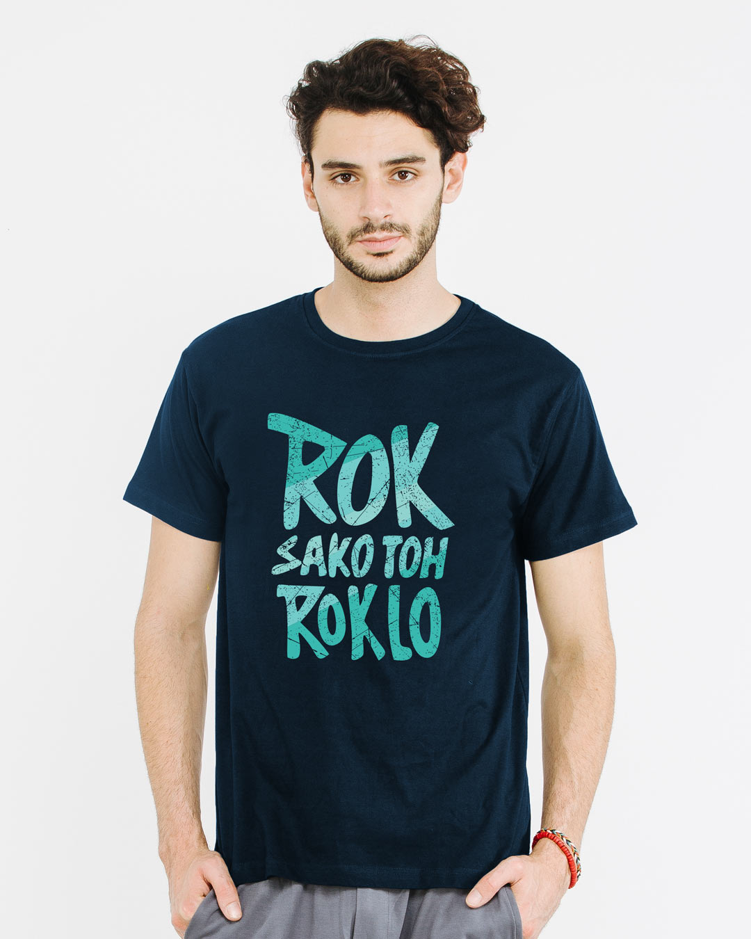 Shop Rok Sako Toh Rok Lo Half Sleeve T-Shirt-Back