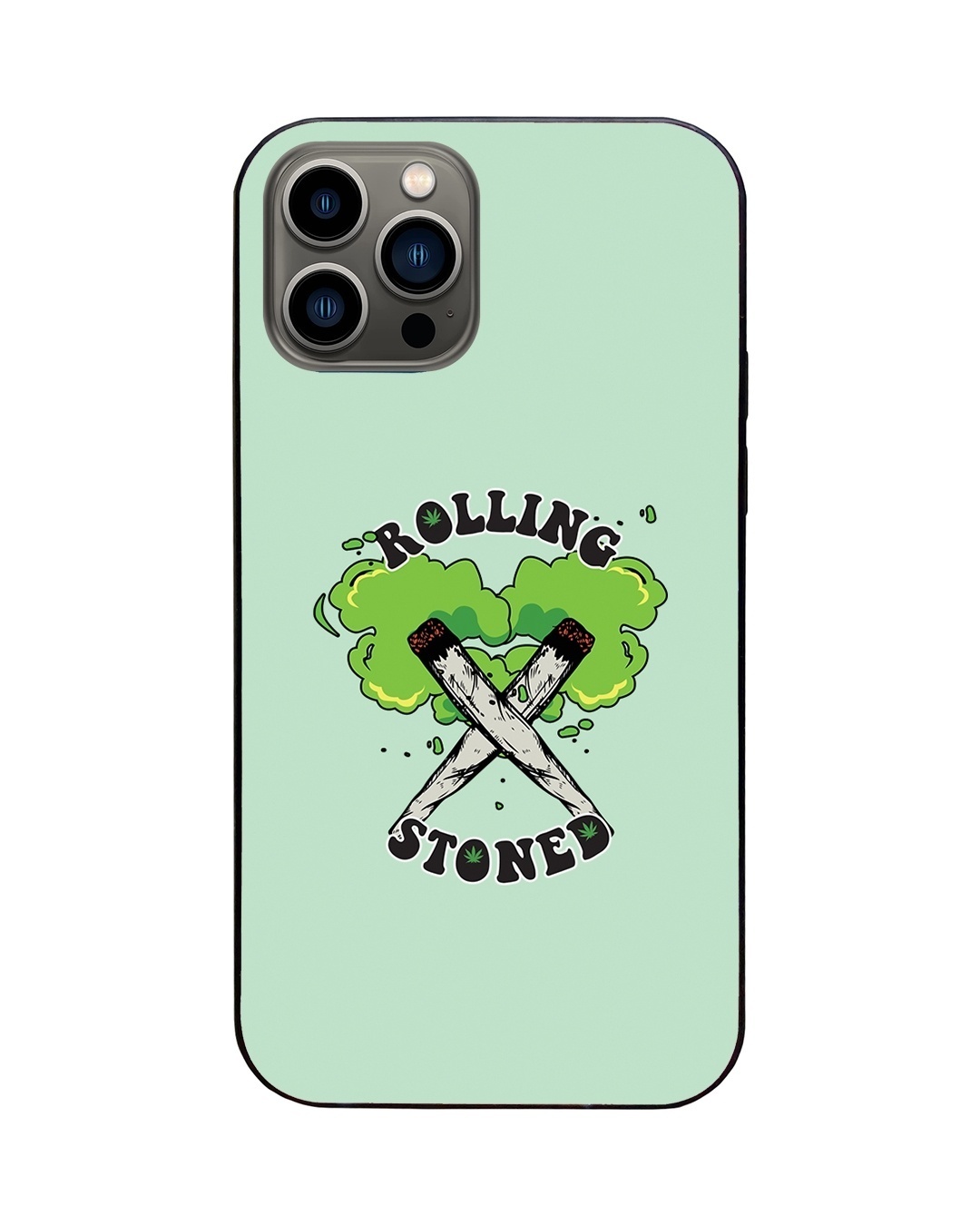 Shop Rolling Stoned LED Cover for iPhone 13 Pro-Back