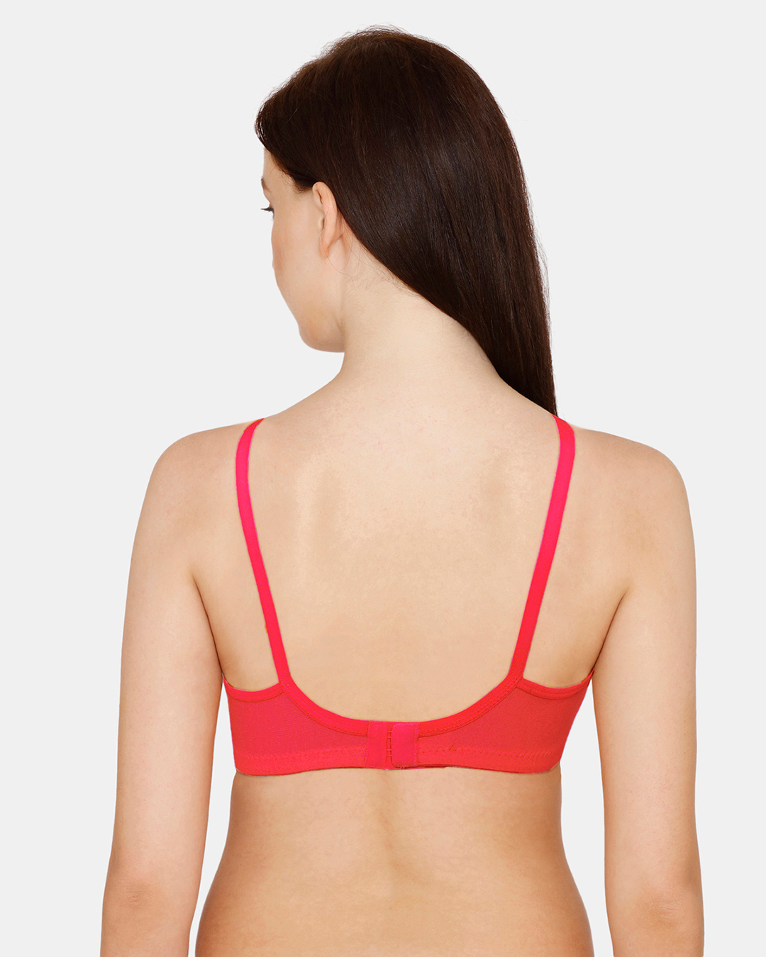 Shop Rosaline Essentials Double Layered Non Wired 3/4th Coverage Bra - Barbados Cherry-Back