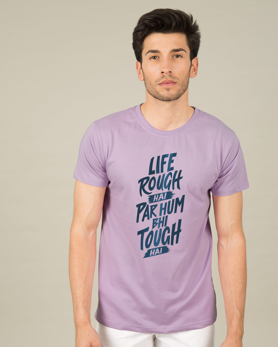 Shop Rough Half Sleeve T-Shirt-Back