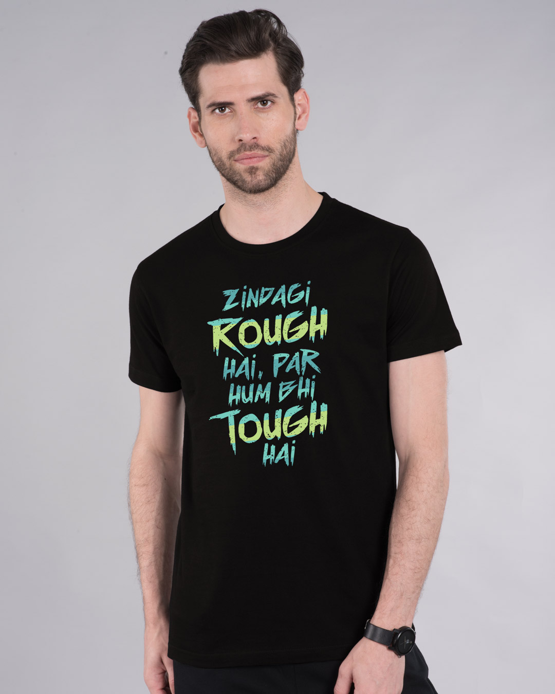 Shop Rough & Tough Half Sleeve T-Shirt-Back