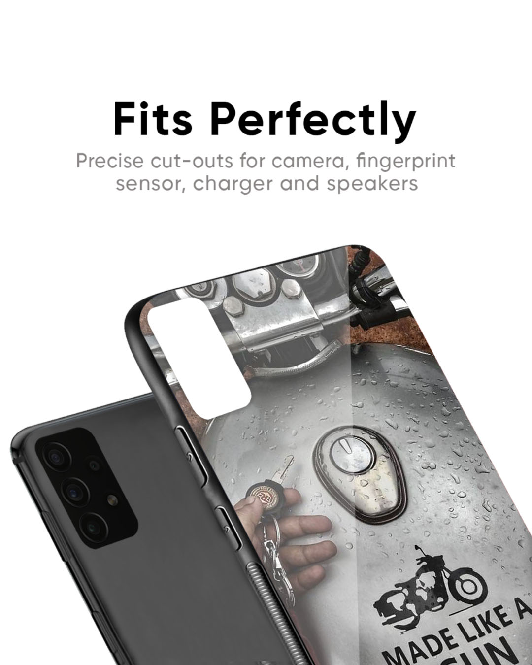 Shop Royal Bike Premium Glass Case for Google Pixel 6a (Shock Proof, Scratch Resistant)-Back