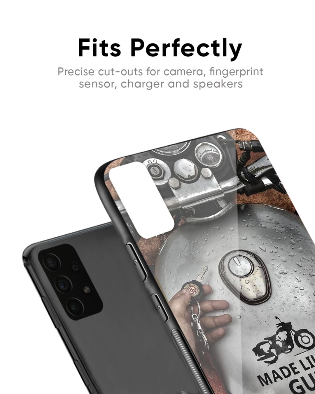 Shop Royal Bike Premium Glass Case for Realme 11 Pro+ 5G (Shock Proof, Scratch Resistant)-Back