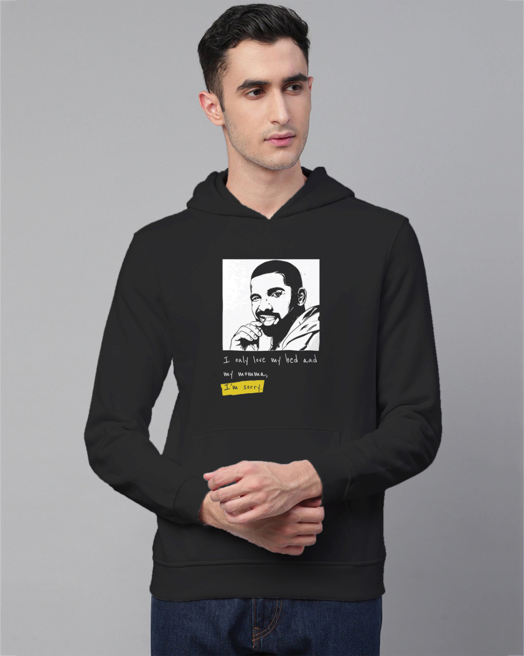 Black drake hoodie Clearance