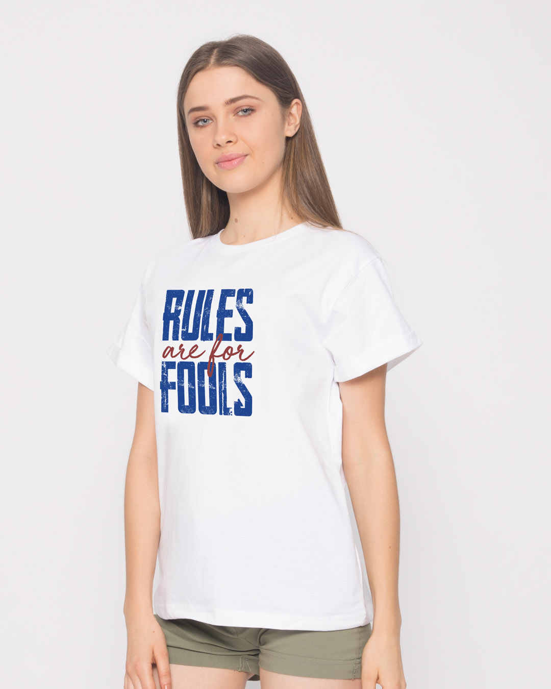 Shop Rules Are For Fools Boyfriend T-Shirt-Back