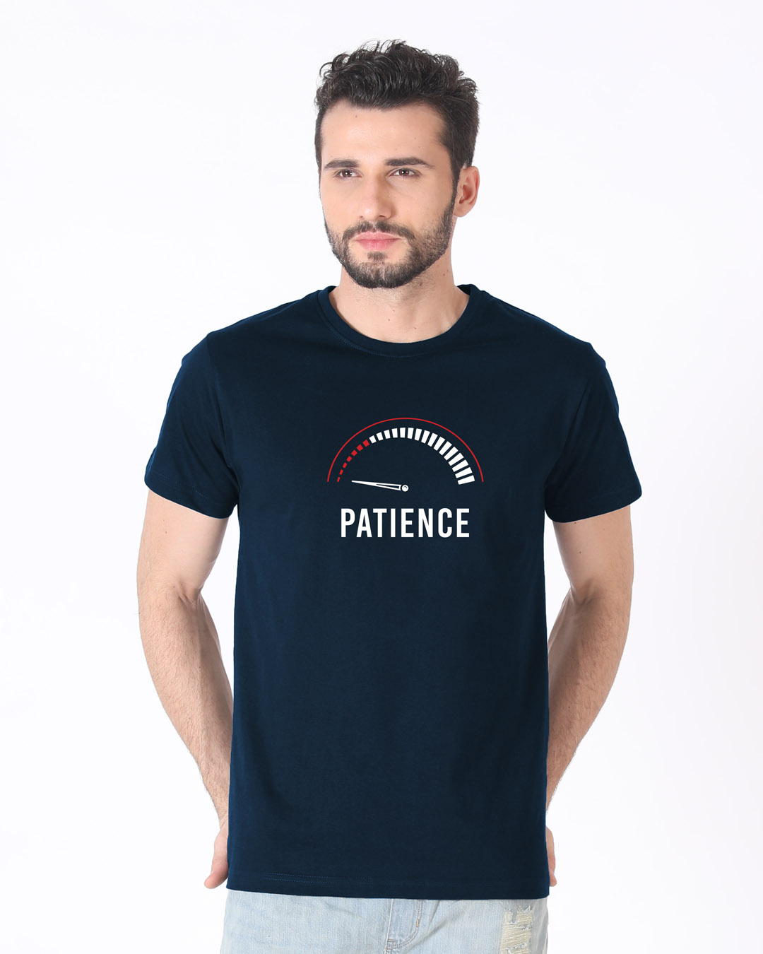Shop Running Out Of Patience Half Sleeve T-Shirt-Back