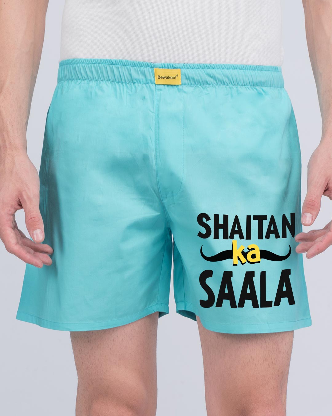 Shop Saala Shaitan Side Printed Boxer-Back
