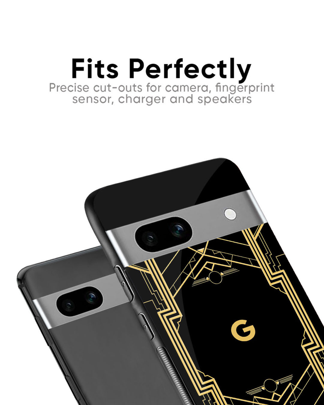 Shop Sacred Logo Premium Glass Case for Google Pixel 6A(Shock Proof, Scratch Resistant)-Back