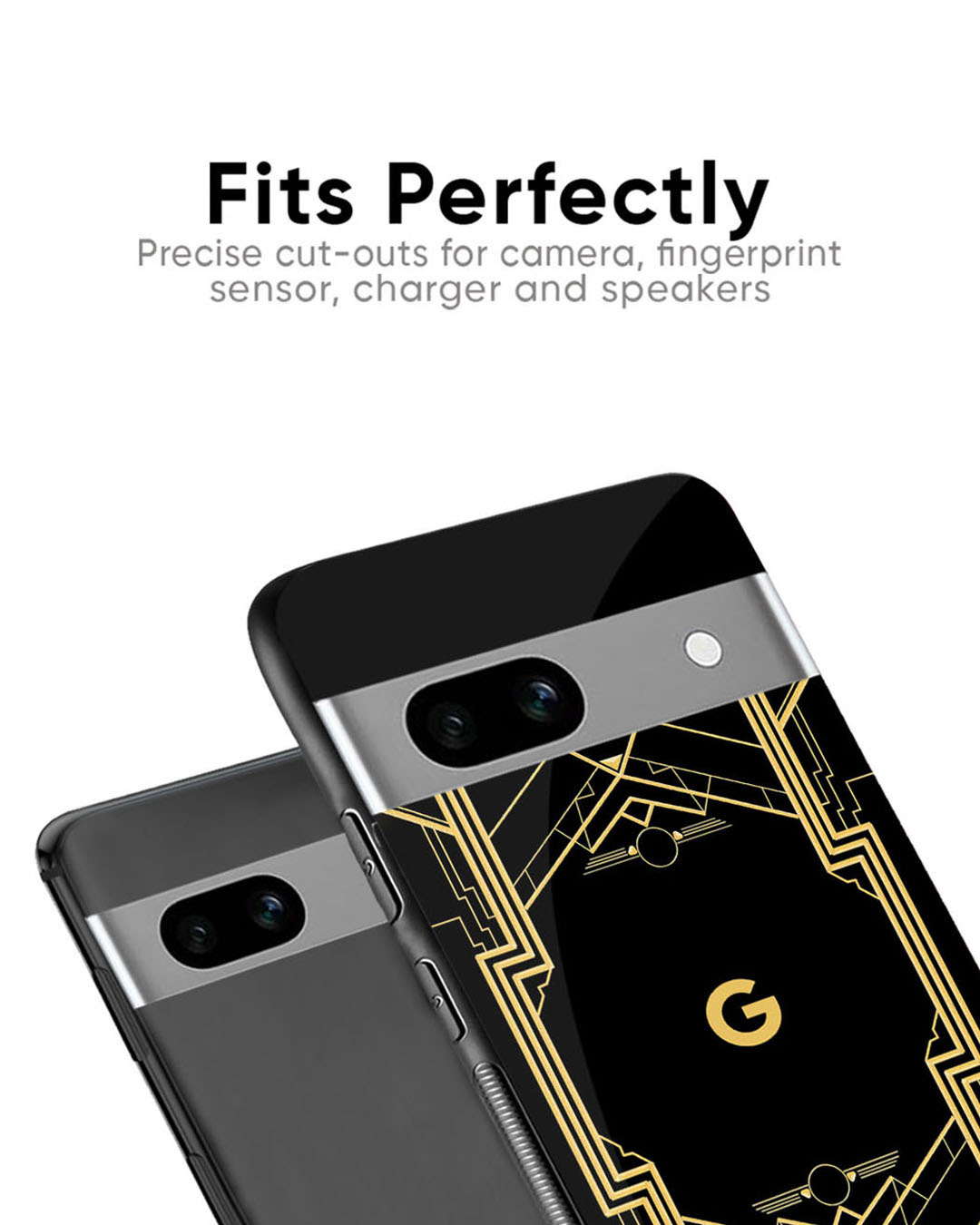 Shop Sacred Logo Premium Glass Case for Google Pixel 8a (Shock Proof, Scratch Resistant)-Back