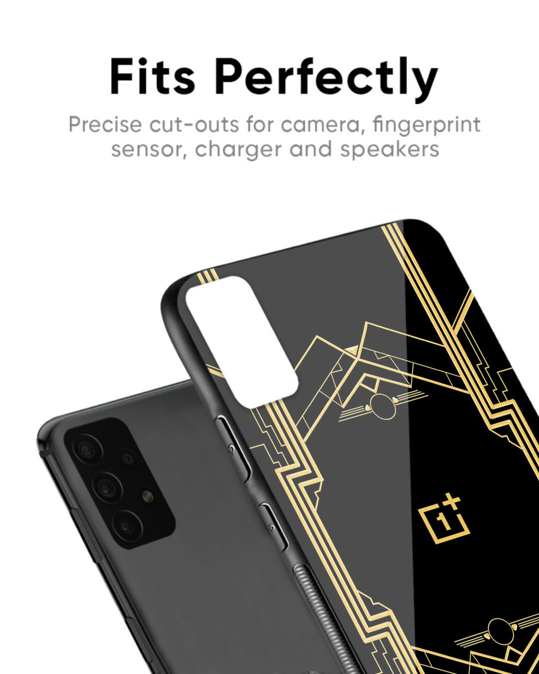 Shop Sacred Logo Premium Glass Case for OnePlus 8(Shock Proof, Scratch Resistant)-Back