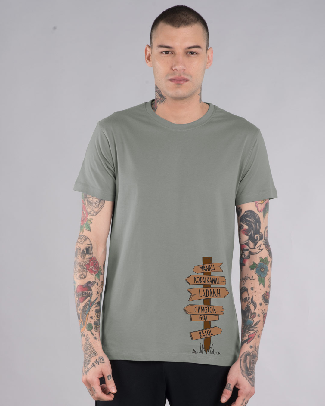 Shop Safarnama Half Sleeve T-Shirt-Back