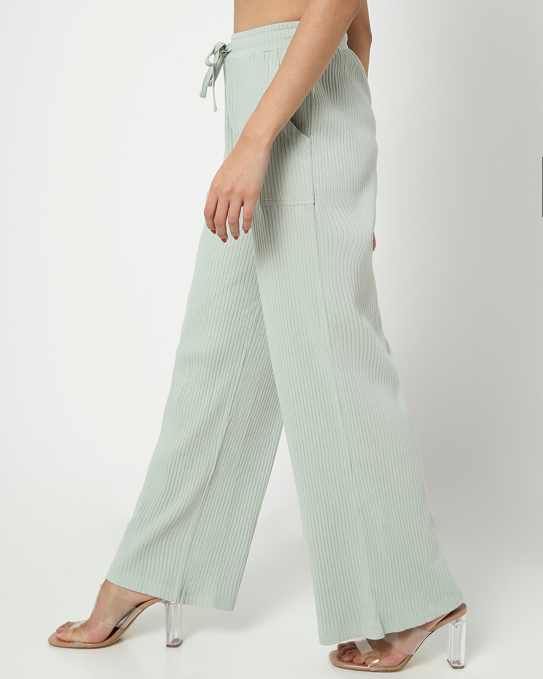 Shop Sage Patch Pocket Casual Pants-Back