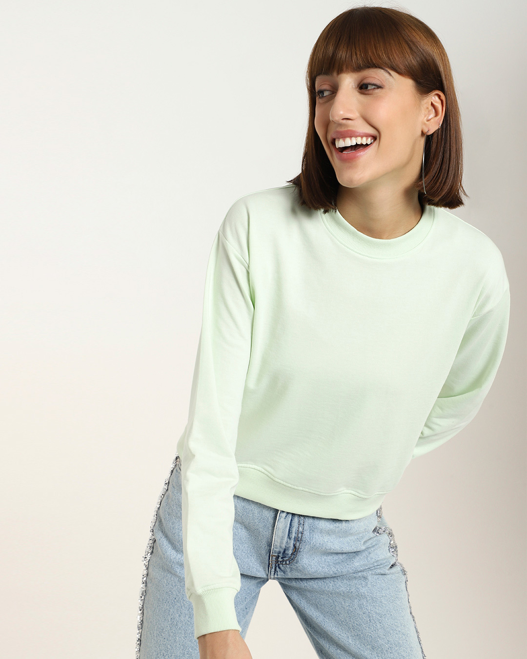 sage green sweatshirt womens