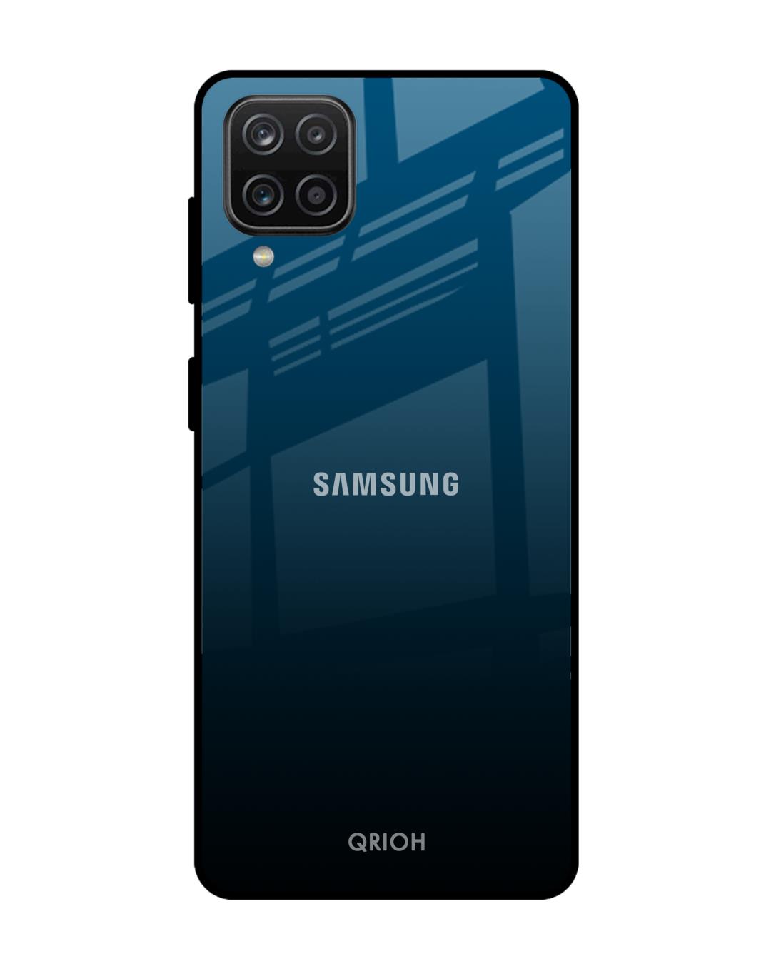 Buy Sailor Blue Premium Glass Cover For A12(Impact Resistant, Matte Finish) Online in India at