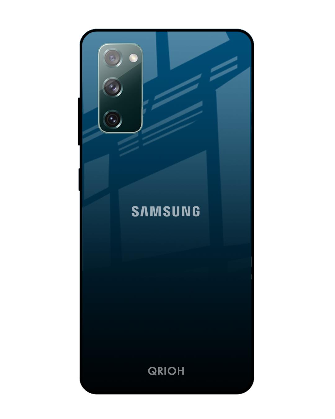 Shop Sailor Blue Premium Glass Cover For Samsung Galaxy S20 FE(Impact Resistant, Matte Finish)-Back