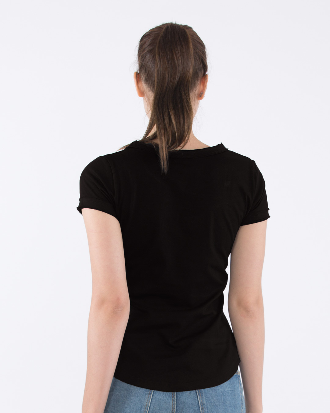 Shop Sanskari Raw Edge T-Shirt-Back