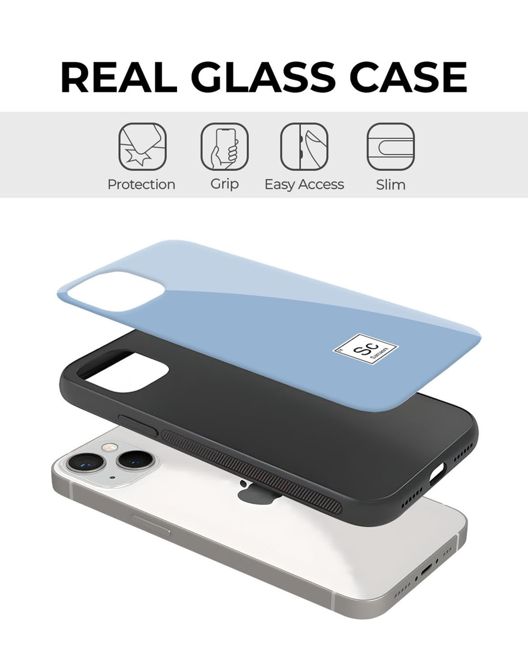 Shop Sarcasm Premium Glass Cover for Apple iPhone 14-Back