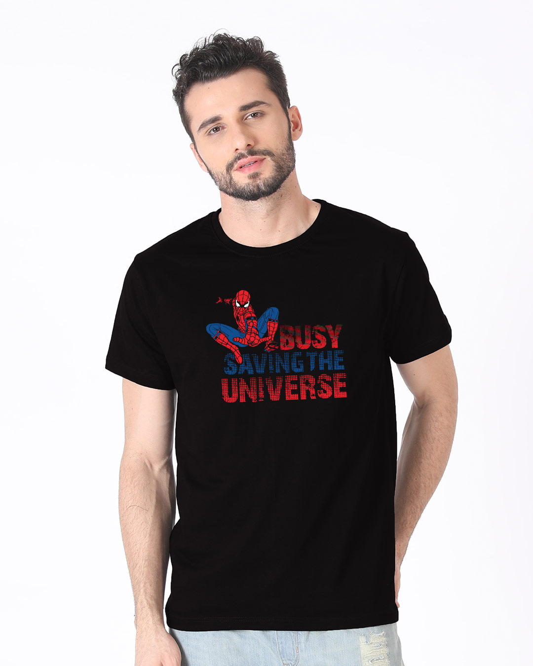 Shop Saving The Universe Half Sleeve T-Shirt (FFHL)-Back