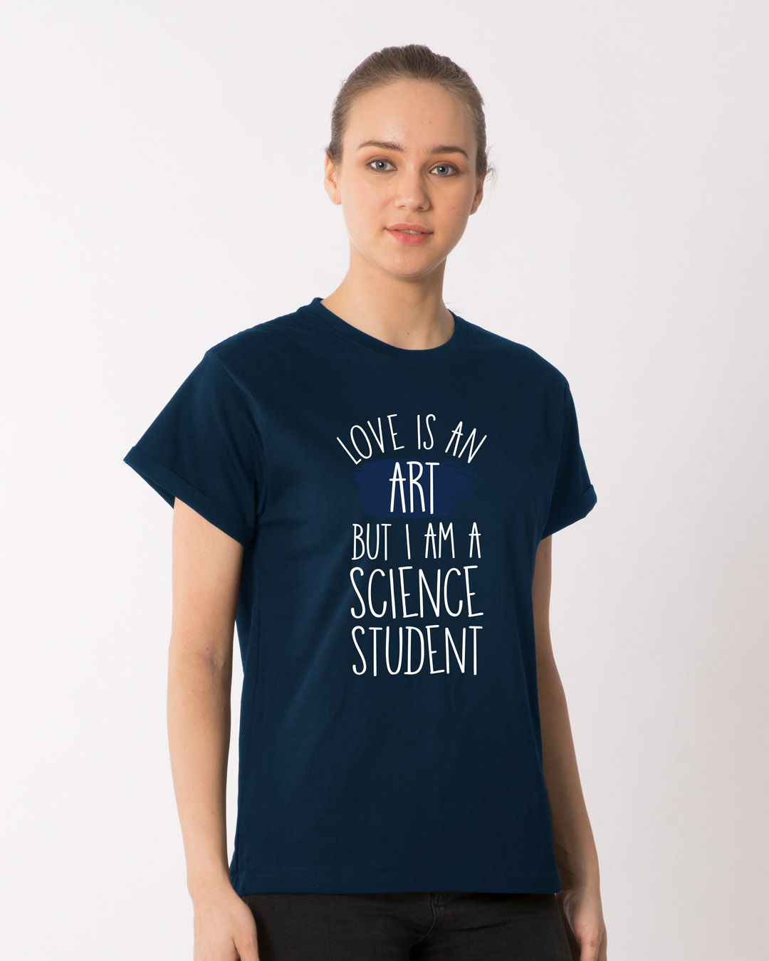 Shop Science Student Boyfriend T-Shirt-Back