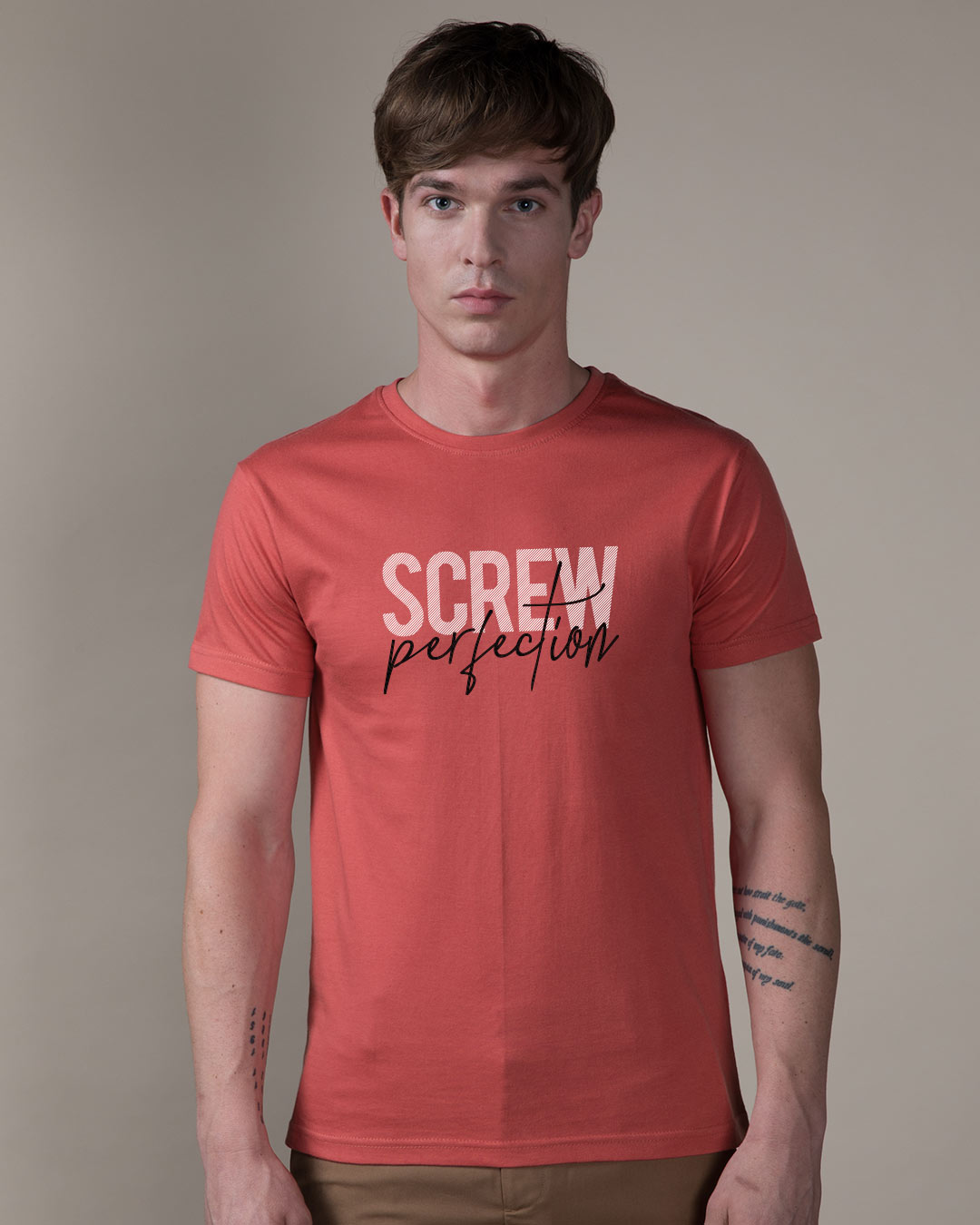 Shop Screw Perfection Half Sleeve T-Shirt-Back