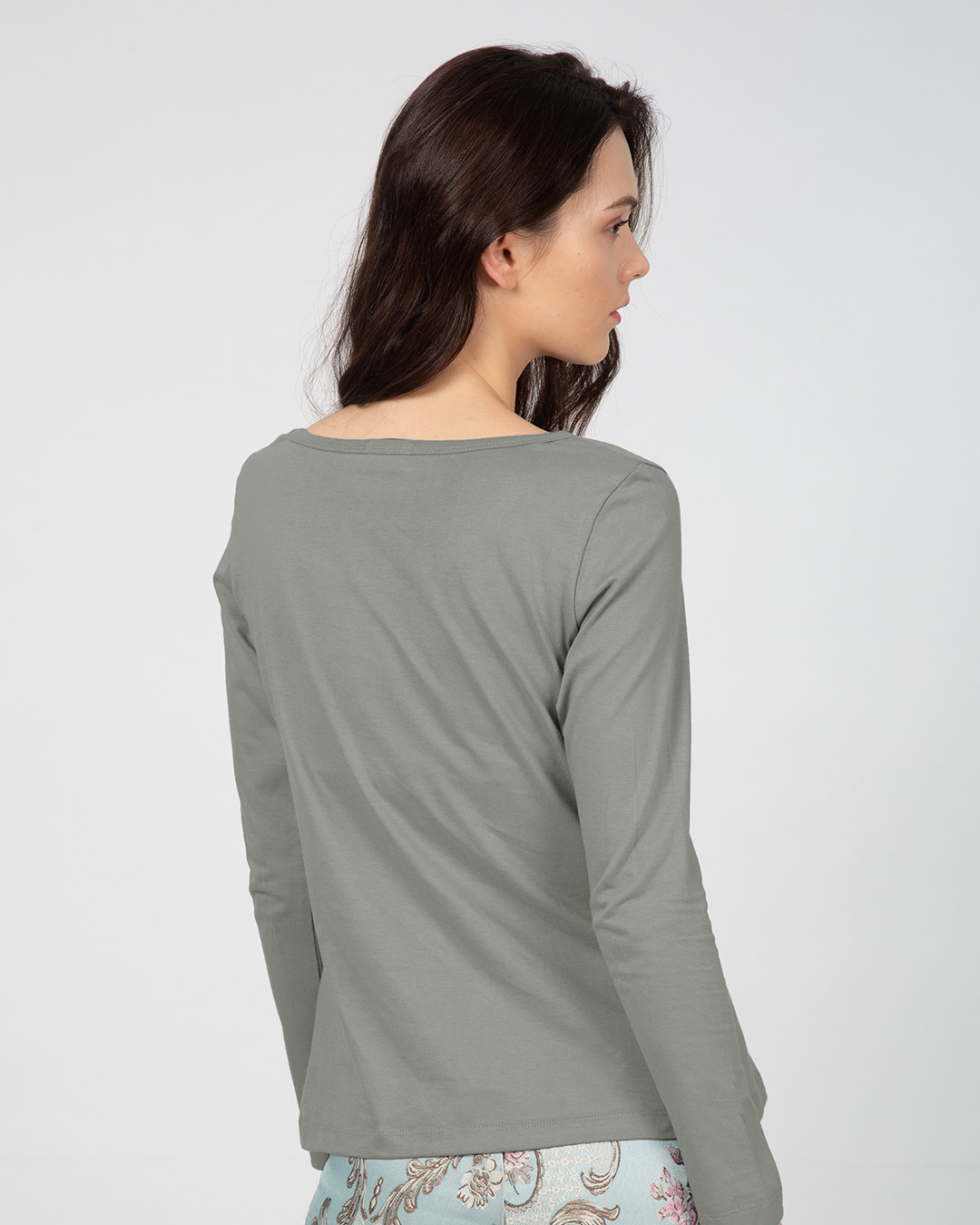 Shop Screw Perfection Scoop Neck Full Sleeve T-Shirt-Back