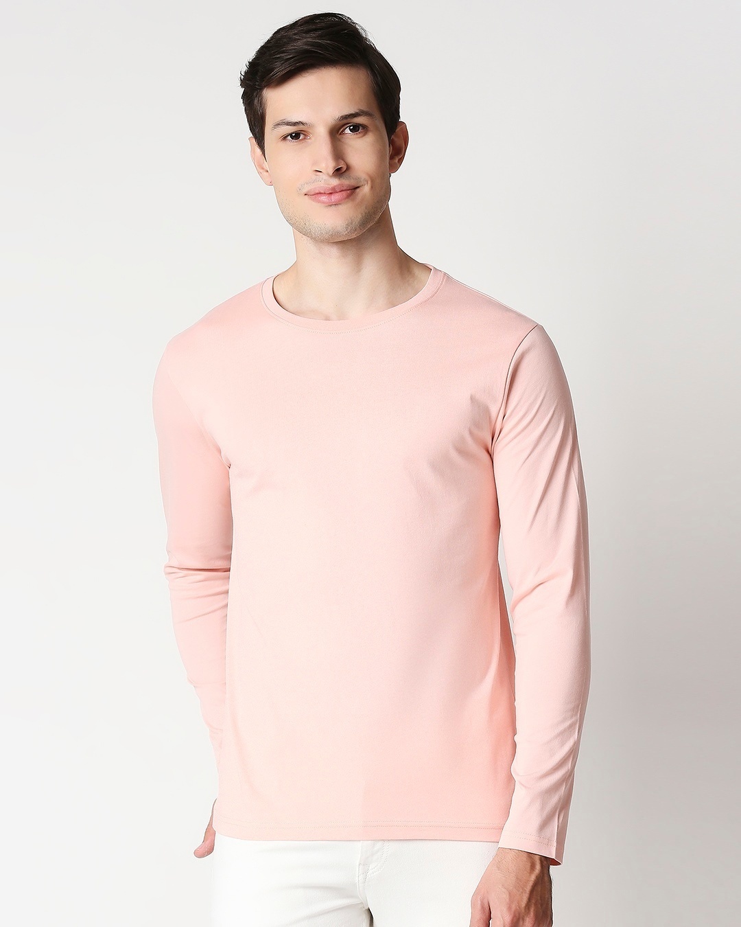Shop Seashell Pink Full Sleeve T-Shirt-Back