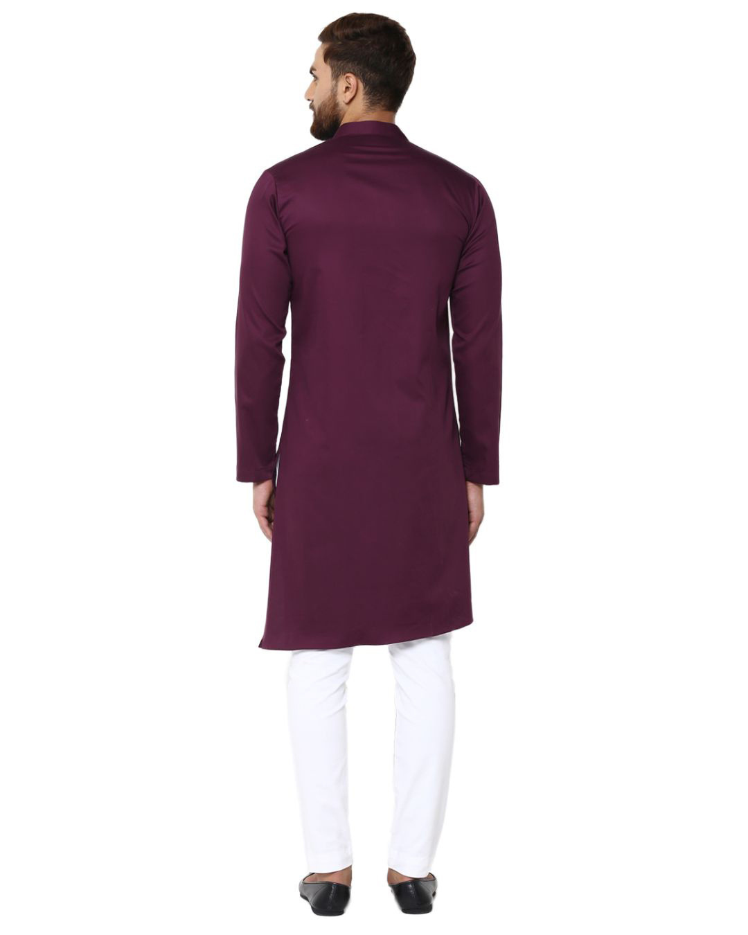 Shop Maroon Kurta-Back