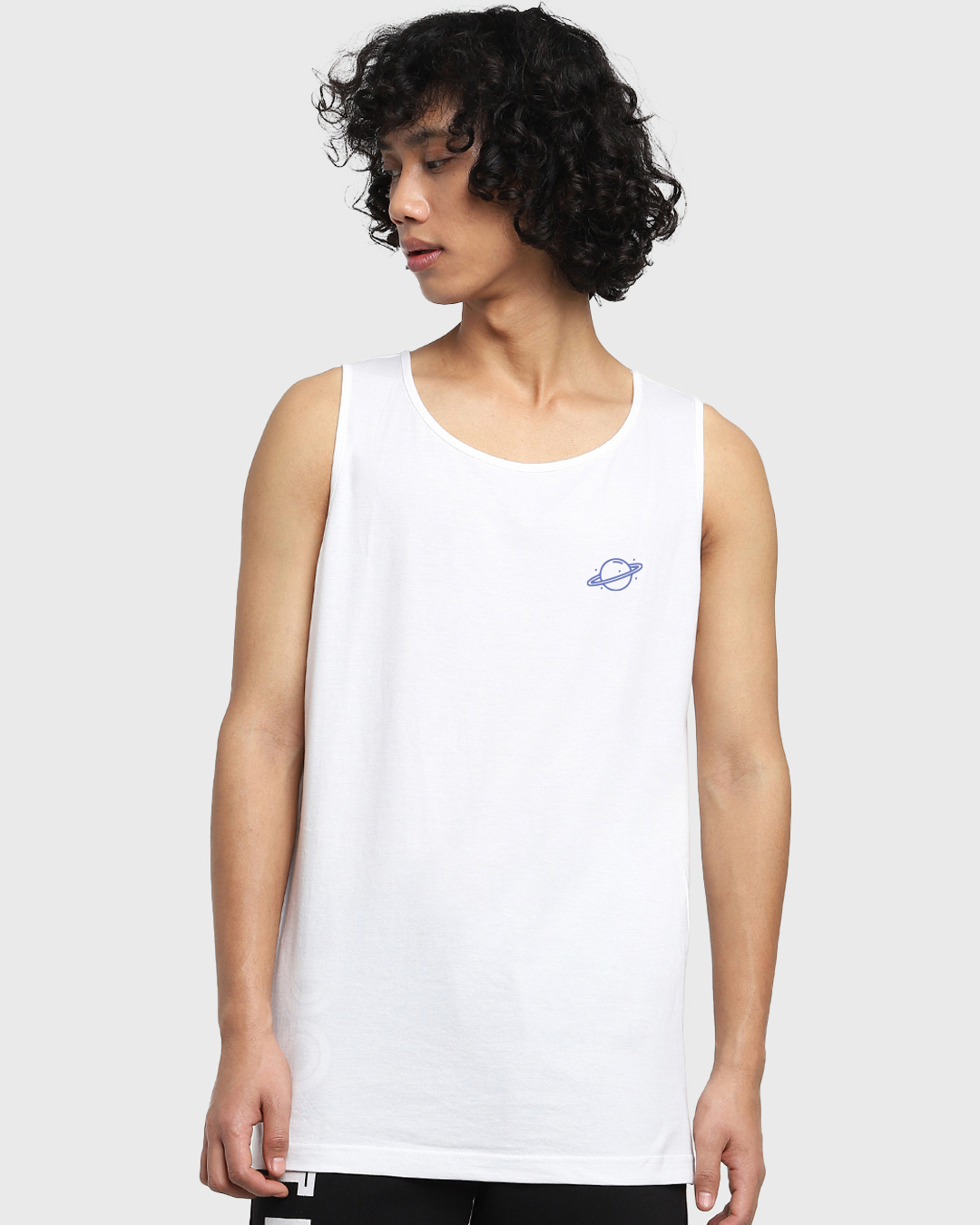 Shop Men's White See You On Mars Graphic Printed Vest-Back