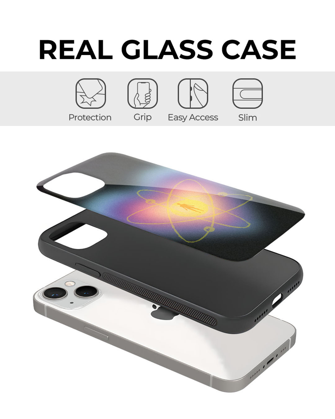 Shop Seed Of Life Premium Glass Cover for Apple iPhone 12 Pro Max-Back