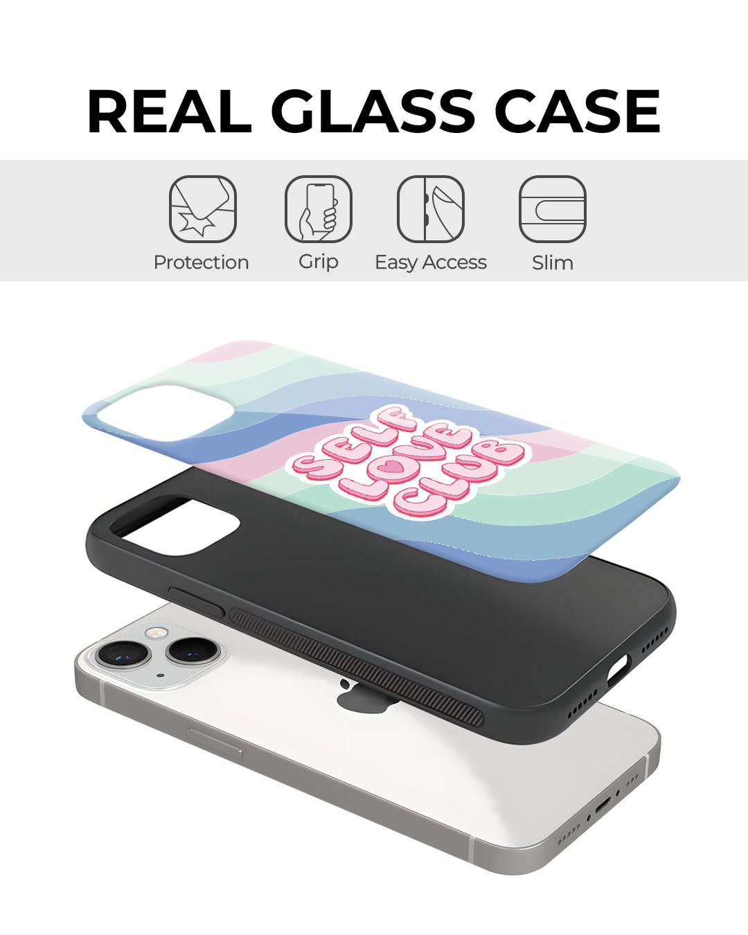 Shop Self Love Premium Glass Cover for Apple iPhone 12-Back