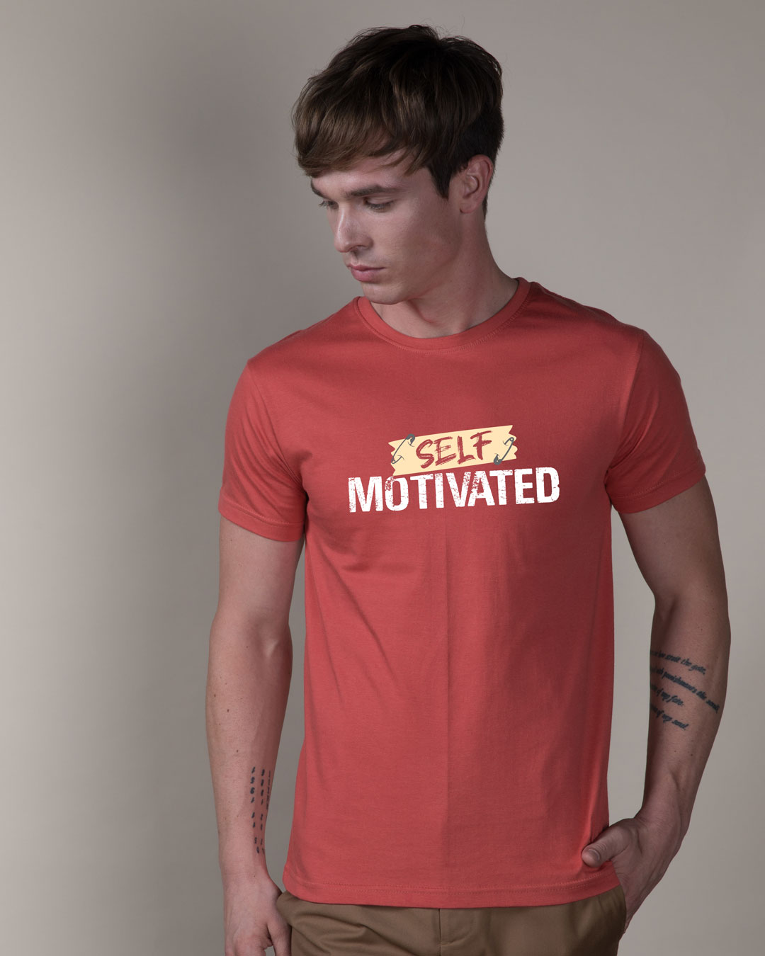 Shop Self Motivated Half Sleeve T-Shirt-Back