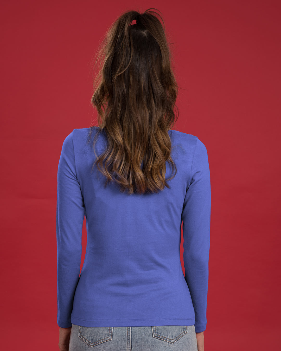 Shop Serial Chiller Girl Scoop Neck Full Sleeve T-Shirt-Back