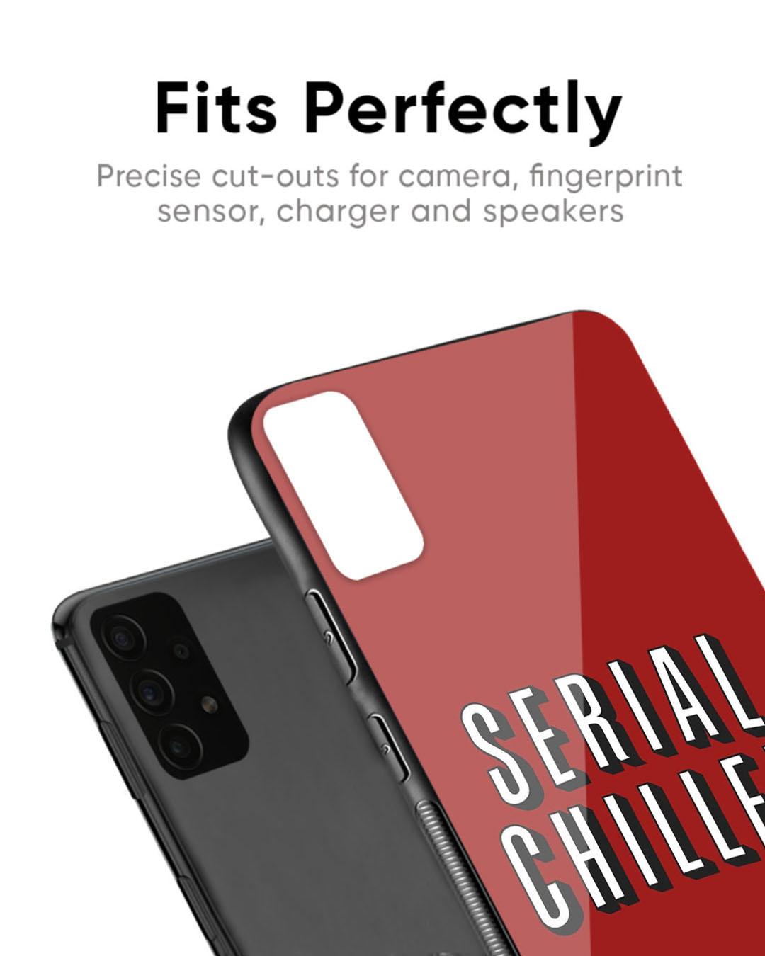 Shop Serial Chiller Premium Glass Case for OnePlus 7T Pro (Shock Proof, Scratch Resistant)-Back
