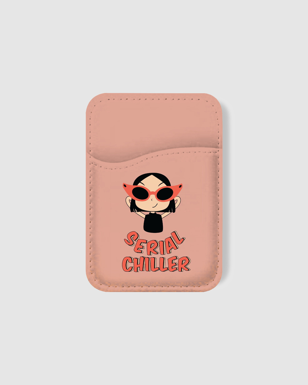 Shop Serial Chiller Printed Mobile Card Holders-Back