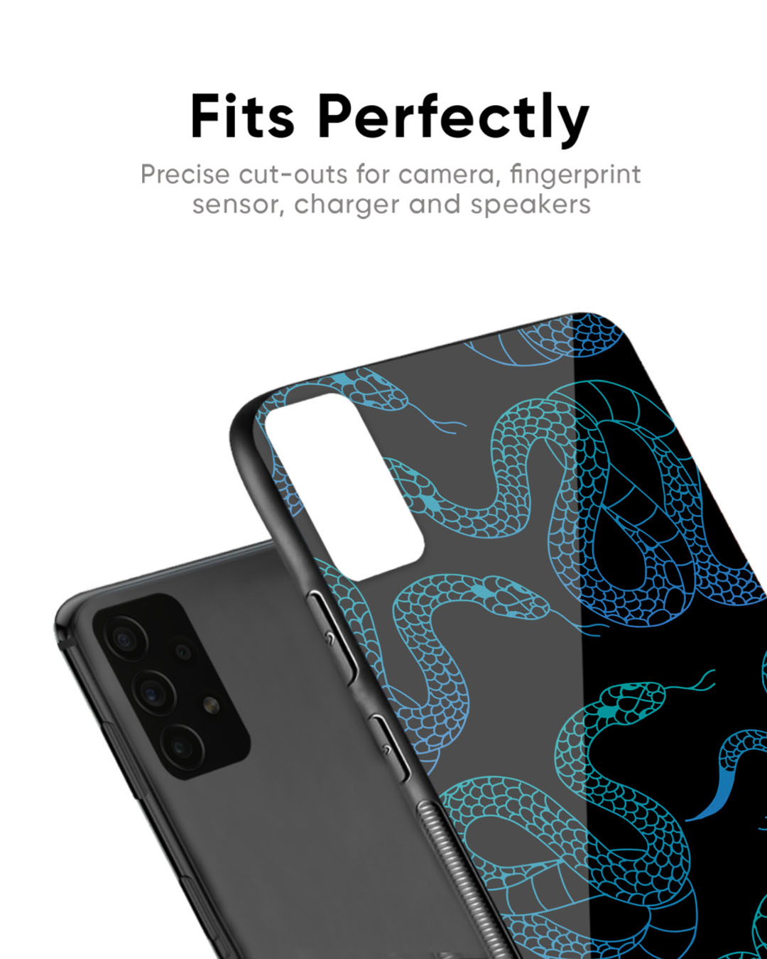 Shop Serpentine Premium Glass Case for OnePlus 7T (Shock Proof, Scratch Resistant)-Back