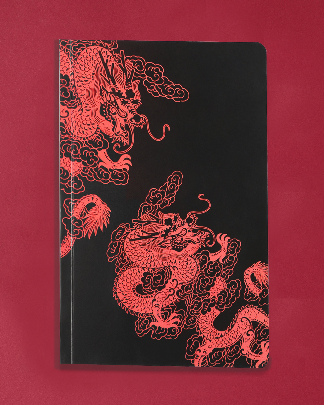 Shop Shaded Red Dragon Notebook-Front