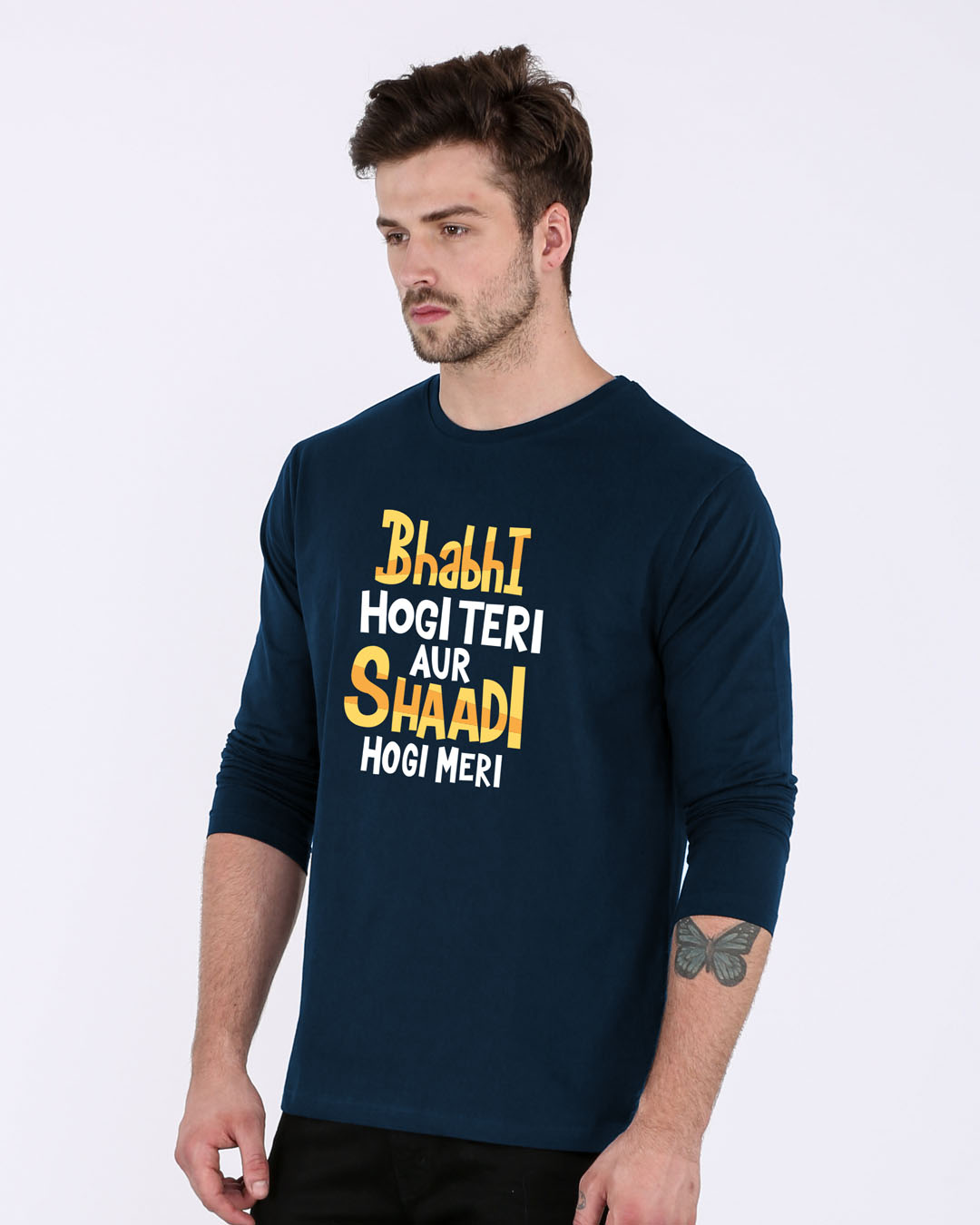 Shop Shadi Hogi Meri Full Sleeve T-Shirt-Back