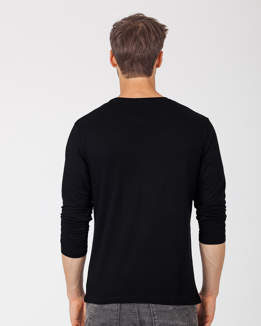 Shop Shadowy Batman Full Sleeve T-Shirt (BML)-Back