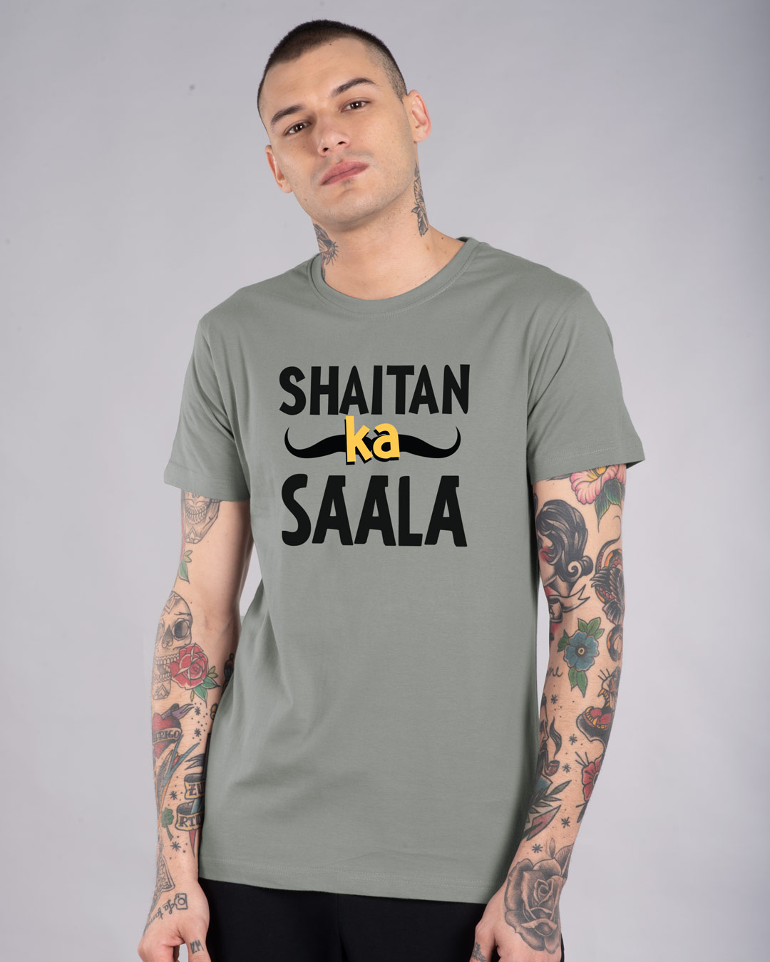 Shop Shaitan Ka Saala Half Sleeve T-Shirt-Back
