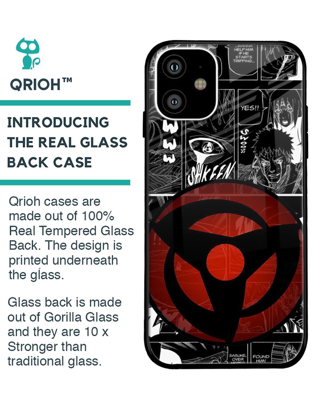 Shop Sharingan Premium Glass Case for Apple iPhone 11 (Shock Proof,Scratch Resistant)-Back