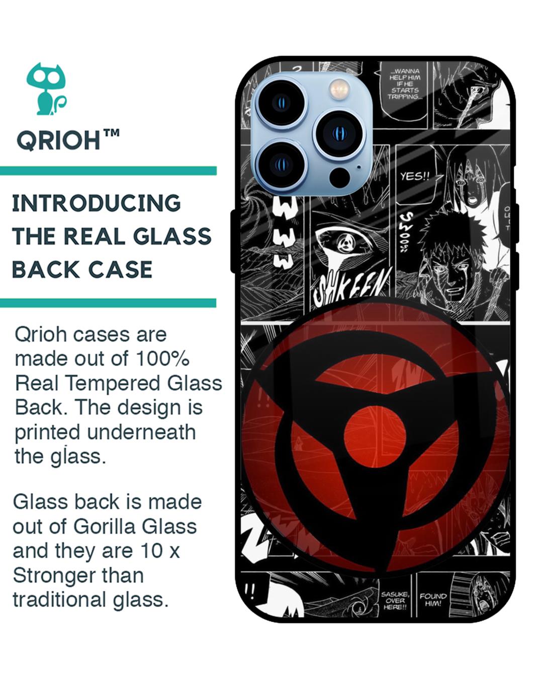 Shop Sharingan Premium Glass Case for Apple iPhone 13 Pro (Shock Proof,Scratch Resistant)-Back