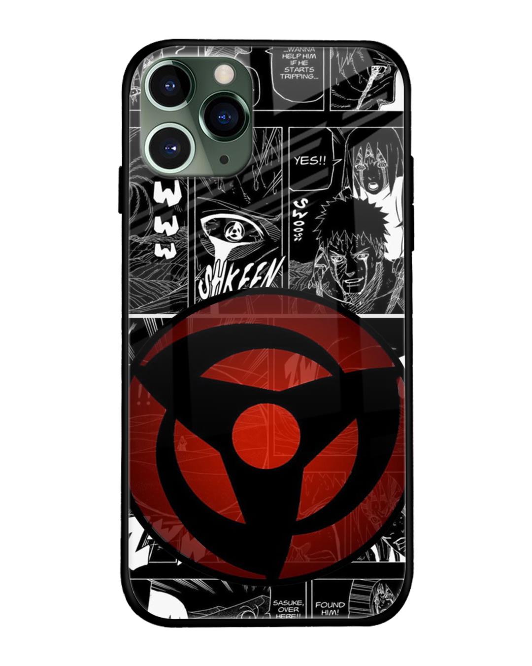 Buy Sharingan Premium Glass Case for iPhone 11 Pro (Shock Proof