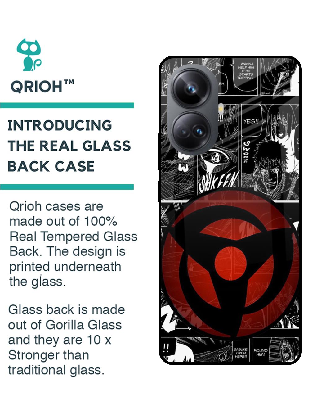 Shop Sharingan Premium Glass Case for Realme 10 Pro+ 5G(Shock Proof, Scratch Resistant)-Back