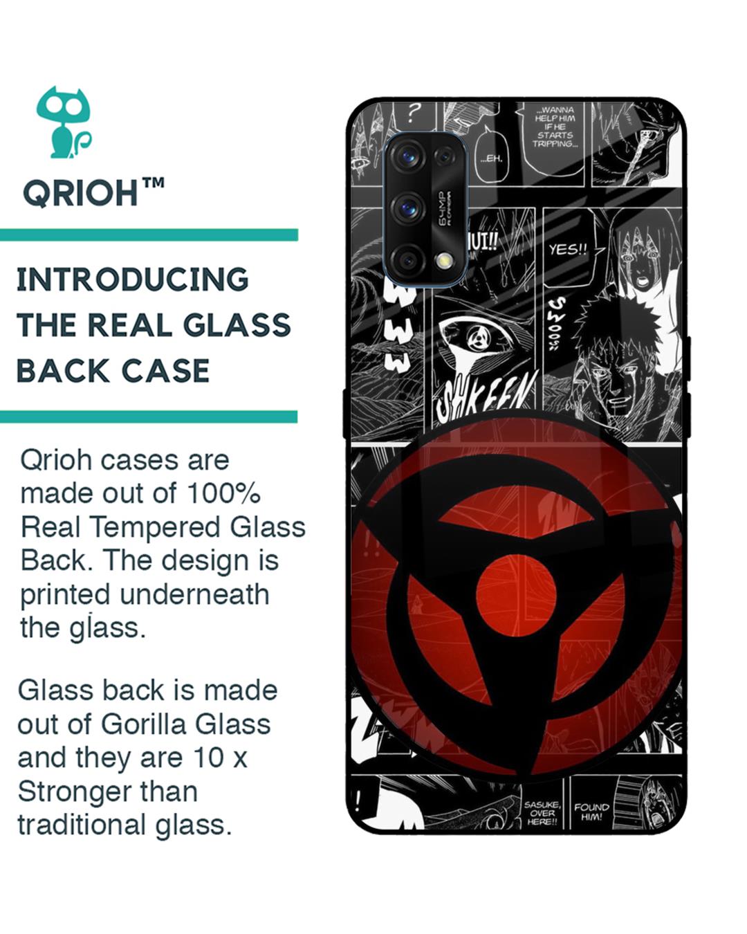 Shop Sharingan Premium Glass Case for Realme 7 pro (Shock Proof, Scratch Resistant)-Back